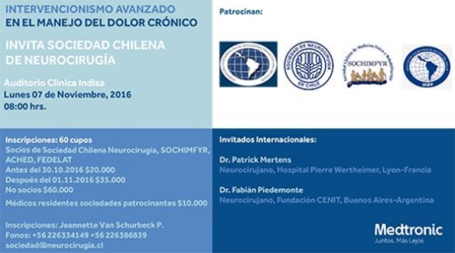  Congreso Intervencionismo Avanzado en el Manejo del Dolor Crónico