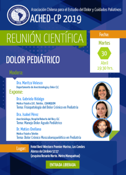  Reunión Científica de Abril: Dolor Pediátrico.